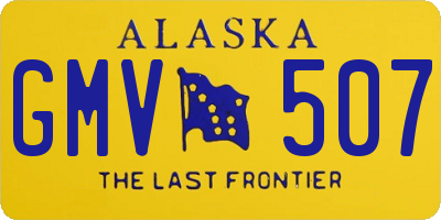 AK license plate GMV507