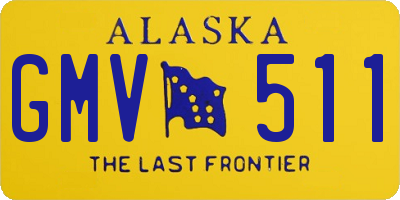 AK license plate GMV511