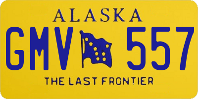 AK license plate GMV557