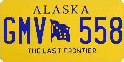 AK license plate GMV558