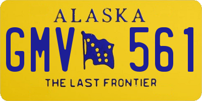 AK license plate GMV561
