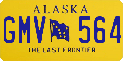 AK license plate GMV564
