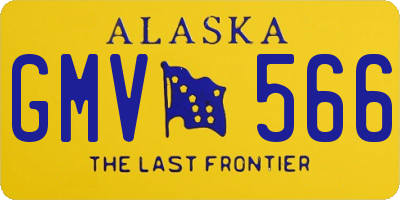AK license plate GMV566