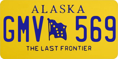 AK license plate GMV569