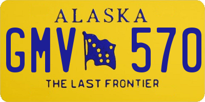 AK license plate GMV570