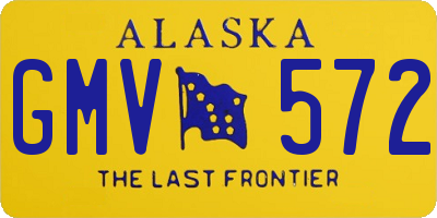 AK license plate GMV572