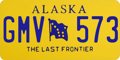 AK license plate GMV573