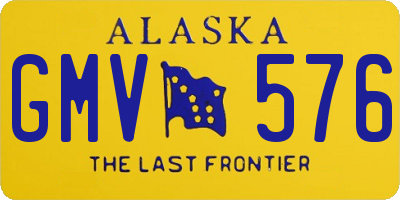 AK license plate GMV576