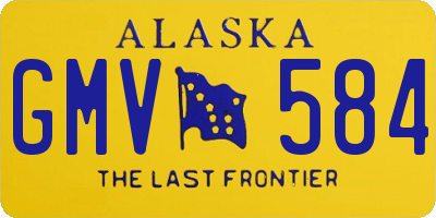 AK license plate GMV584