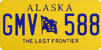 AK license plate GMV588