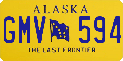 AK license plate GMV594