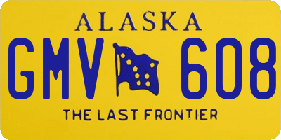 AK license plate GMV608