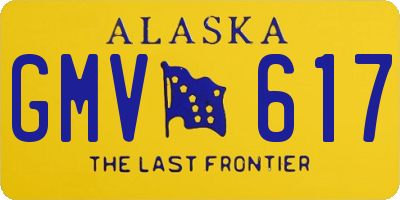 AK license plate GMV617