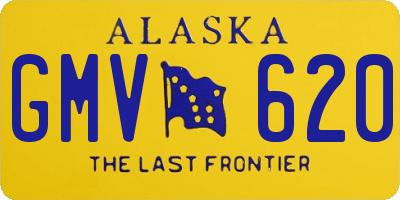 AK license plate GMV620