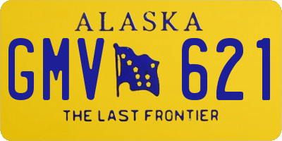 AK license plate GMV621