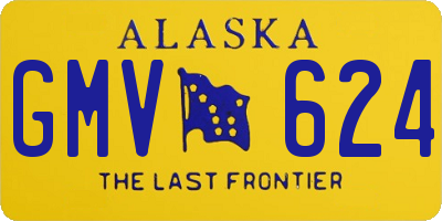 AK license plate GMV624