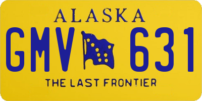 AK license plate GMV631