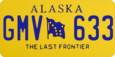 AK license plate GMV633