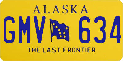 AK license plate GMV634