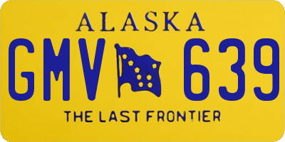 AK license plate GMV639