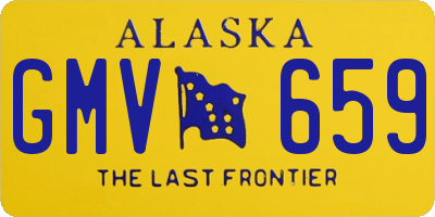 AK license plate GMV659