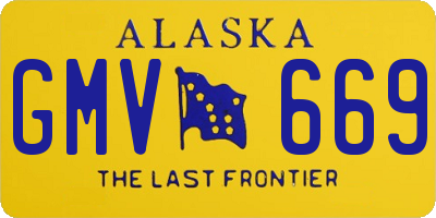 AK license plate GMV669