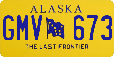 AK license plate GMV673