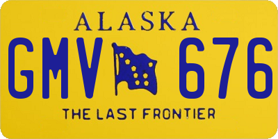 AK license plate GMV676