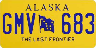 AK license plate GMV683