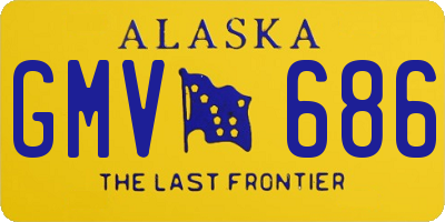 AK license plate GMV686