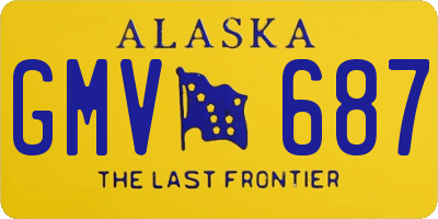AK license plate GMV687