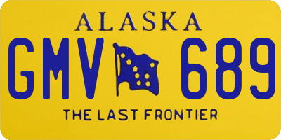 AK license plate GMV689