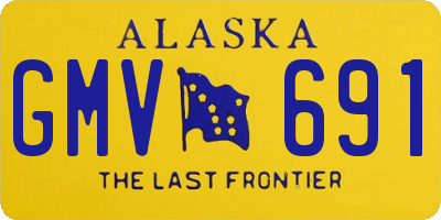 AK license plate GMV691