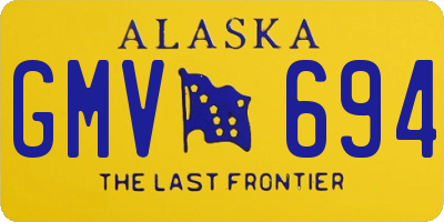 AK license plate GMV694