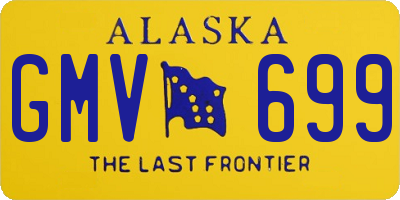 AK license plate GMV699