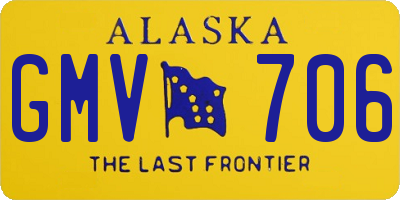 AK license plate GMV706