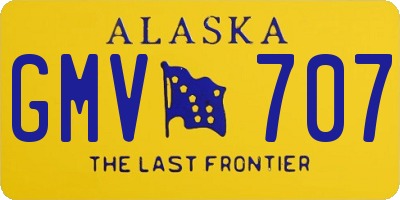 AK license plate GMV707