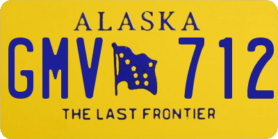 AK license plate GMV712