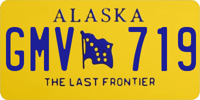 AK license plate GMV719