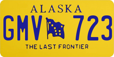 AK license plate GMV723
