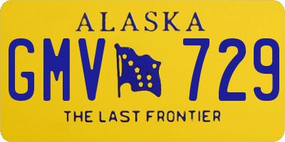AK license plate GMV729