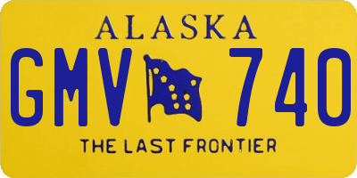 AK license plate GMV740