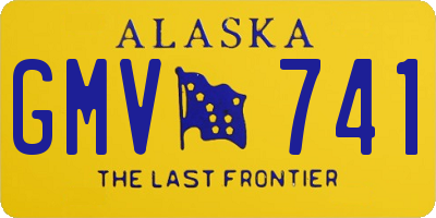 AK license plate GMV741
