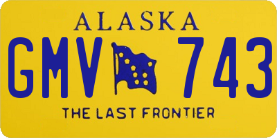 AK license plate GMV743