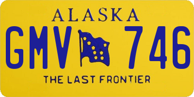 AK license plate GMV746