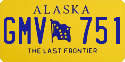 AK license plate GMV751