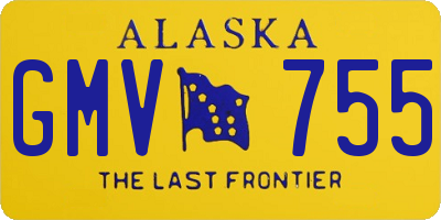 AK license plate GMV755