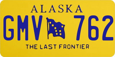 AK license plate GMV762