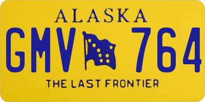 AK license plate GMV764