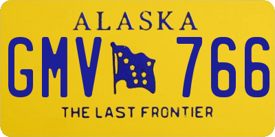 AK license plate GMV766